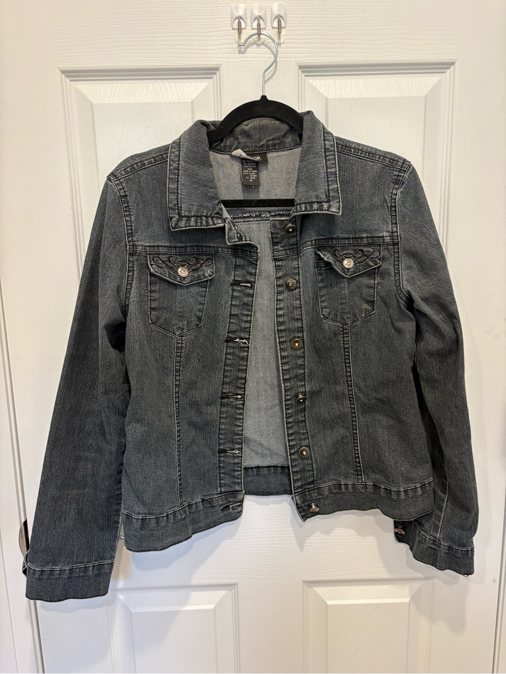 Vintage Lindor Classic Women's Denim Jacket - Grey